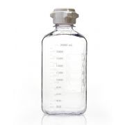 EZBio Single Use Media Bottle, 2000mL, PC, 53B Closed Cap, Sterile,  6/CS
