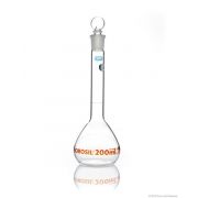 Borosil® Flasks, Volumetric, Class A, WM, Clear, Glass St., 50mL, 14/23, Ind. Cert, 10/CS