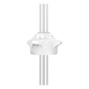 VersaCap, 120mm, EZ-Top, Open Cap w/ 2x 1/4" & 1x 3/8" Tubing, 1/EA