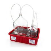 Vactrap™ G, 20L + 5L, Glass Carboys, Red Bin, GL45 Cap w/1/4" ID Tubing, 1/EA