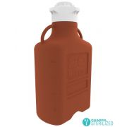 20L (5 GAL) Amber HDPE Carboy with VersaCap® 120mm, Double Bagged, Gamma Sterilized, 1/EA