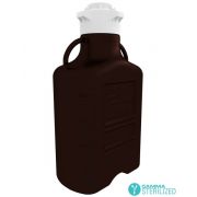 20L (5 GAL) Dark Amber PP Carboy with VersaCap® 120mm, Double Bagged, Gamma Sterilized , 1/EA