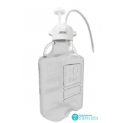EZBio® Single Use Carboy Assembly, 2.5 L,  PC, VersaCap® 83B, TPE Tubing w/ Dip Tube, Sterilized, 1/EA