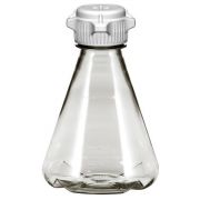 Flask, 1L, PC, 53B Cap, Baffle, Sterile, Vented, PK