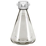 Flask, 2L, PC, 53B Cap, Baffle, Sterile, Vented, PK