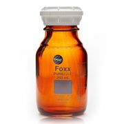PUREGRIP® Glass Bottles, Media, Round, Amber, GL45 VersaCap®, 250mL, 10/CS