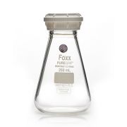 PUREGRIP® Glass Flasks, Erlenmeyer, Clear, GL45 VersaCap®, 250mL, 20/CS