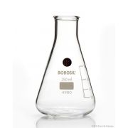 Borosil® Flasks, Erlenmeyer, Narrow Mouth, Beaded Rim, 250mL, 40/CS