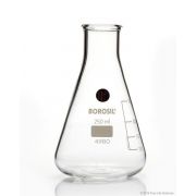 Borosil® Flasks, Erlenmeyer, Narrow Mouth, Ground Glass w/ Stoppers, 250mL, 24/29, 20/CS
