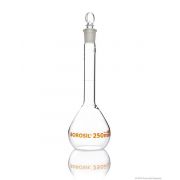 Borosil® Flasks, Volumetric, Class A, WM, Clear, Glass St., 100mL, 19/26, Ind. Cert, 10/CS