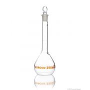Borosil® Flasks, Volumetric, Class A, WM, Clear, Glass St., 250mL, 19/26, Ind. Cert, 10/CS