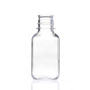 EZBio® 250 mL PETG Media Bottles, Non-Sterile, Square Storage Bottles with 38-430 Neck, Without Caps, 30/CS