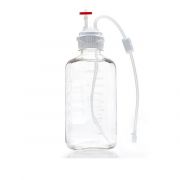EZBio Single Use Assembly, Media Bottle, 2000mL, PETG, Vented with Tubing, Sterilized, 10/CS
