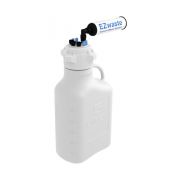 EZwaste System, 5L, HDPE, 83mm Cap, 4x 1/8", 3x 1/4" OD Tubing, Filter REV A, 1/EA