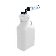 EZwaste System, 5L, HDPE, 83mm Cap, 4x 1/8", 4x 1/4" OD Tubing & Filter REV A, 1/EA