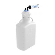 EZwaste System, 10L, HDPE, 83mm Cap, 6x 1/8" OD Tubing, 1/4" & 3/8" HB & Filter, 1/EA