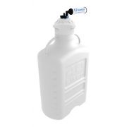 EZwaste XL System, 40L, HDPE, 120mm Cap, 4x 1/8", 3x 1/4" OD Tubing, 1 HB & Filter, 1/EA
