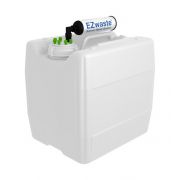 EZwaste System, UN/DOT, 13.5L, HDPE, S-70 Cap, 6x 1/16" OD Tubing & Filter, 1/EA