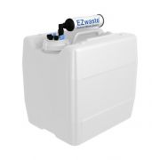 EZwaste System, UN/DOT, 13.5L, HDPE, S-70 Cap, 4x 1/8" OD Tubing, 3x 1/4" OD Tubing & Filter, 1/EA