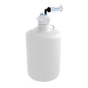EZwaste System, 20L RND Carboy, HDPE, 83mm Cap, 6x 1/8" OD Tubing & Filter, 1/EA