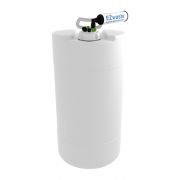 EZwaste XL System, UN/DOT, 60L, HDPE, S-70 Cap, 4x 1/16", 3x 1/4" OD Tubing & Filter, 1/EA