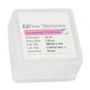 EZFlow®  Membrane Disc Filter, 0.22µm Hydrophobic PTFE, 25mm, PK