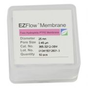 EZFlow®  Membrane Disc Filter, 0.45µm Hydrophobic PTFE, 25mm, PK