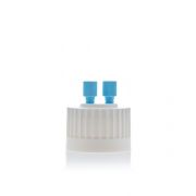 ChromCap™ 100 HPLC Cap Assy, 38-430, Adapter w Vent Hole, Two (2x) Ports- OD Tubing 3.2mm (1/8") or 1.6mm (1/16"), 1/EA
