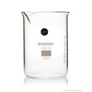 Borosil® Beakers, Low-Form, with Spouts, 400mL, 40/CS