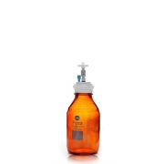 PUREGRIP® Universal HPLC Solvent Reservoir  Bottle Assembly, VersaCap® GL45, 500mL Amber Reagent Bottle, 1 X Ports- OD Tube 3.2mm (1/8") & 1.6mm (1/16"), 1/EA