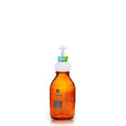 PUREGRIP® Universal HPLC Solvent Reservoir  Bottle Assembly, VersaCap® GL45, 500mL Amber Reagent Bottle, 4 X Ports- OD Tube 3.2mm (1/8") & 1.6mm (1/16"), 1/EA