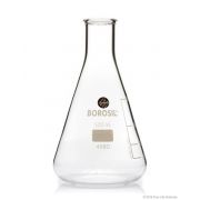 Borosil® Flasks, Erlenmeyer, Narrow Mouth, Ground Glass w/ Stoppers, 500mL, 24/29, 10/CS