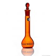 Borosil® Flasks, Volumetric, Class A, WM, Amber, Glass St., 20mL, 12/21, Ind. Cert, 5/CS