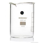 Borosil® Beakers, Low-Form, with Spouts, 600mL, 20/CS