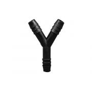 Y Connector Fitting Pack, Polypropylene, 3/8" HB x 3/8" HB to 3/8" HB, PK