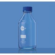 PUREGRIP® Glass Bottles, Media, Round, Clear, GL45 VersaCap®, 10,000mL, 1/EA