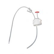 EZBio, Single Use Cap Assembly, 53mm VersaCap, PP, Vented w/ Tube for 2000mL Bottle, 20/PK