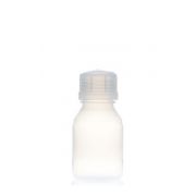 EZBio® Pure PFA Bottle, 250mL, Closed 45mm Cap, Natural, Sterilized, 1/EA