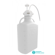 EZBio® Single Use Carboy Assembly, 40L,  HDPE, VersaCap® 120mm, TPE Tubing w/ Dip Tube, Sterilized, 1/EA