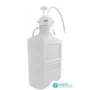 EZBio® Single Use Carboy Assembly, 5 L,  HDPE, VersaCap® 83B, TPE Tubing w/ Dip Tube, Sterilized, 1/EA