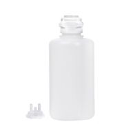 Round EZLabpure PP Vacuum Bottle, 2 L, Closed & Open VersaCap 53B, Adapter 2x1/4" HB, 1/EA