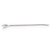 EZBio Stainless Steep Offset Spoon, 304 SS, Steel Handle, 180mm, 1/EA