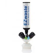 EZWaste® Universal Stackable HPLC VersaCap® GL45 Solvent Waste Cap Assembly, W/ Exhaust Filter, 6 X OD Tube-3.2 mm (1/8") &1.6 mm (1/16"), 3 X Hose Barb 3.2mm(1/8") & 9.5mm(3/8"), 3 X OD Tube 12.7 mm (1/2"), 1/EA