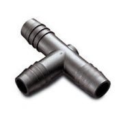 T Connector Fitting Pack, Polyethylene, 3/8" HB x 3/8" HB to 3/8" HB, PK
