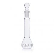 Flask, Volumetric , Globe Glass, 10mL, Class A, To Contain (TC), ASTM E288, 6/Box