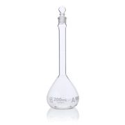 Flask, Volumetric , Globe Glass, 200mL, Class A, To Contain (TC), ASTM E288, 6/Box