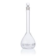Flask, Volumetric , Globe Glass, 250mL, Class A, To Contain (TC), ASTM E288, 6/Box