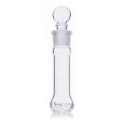 Flask, Volumetric,  Wide Mouth, Globe Glass, 5mL, Class A, To Contain (TC), ASTM E288, 6/Box