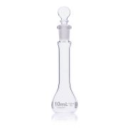 Flask, Volumetric , Globe Glass, 10mL, Class B, To Contain (TC), ASTME288, 6/Box