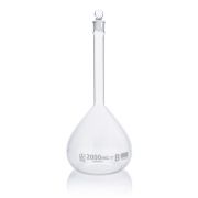 Flask, Volumetric , Globe Glass, 2000mL, Class B, To Contain (TC), ASTME288, 1/Box